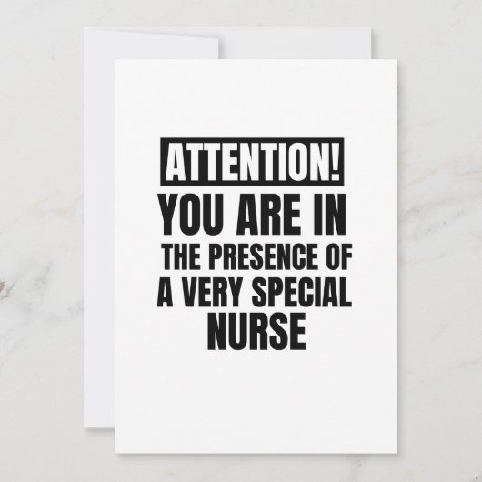 Achtung, Sie sind in der Gegenwart eines ganz beso Ankündigung (Vorderseite)