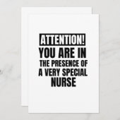 Achtung, Sie sind in der Gegenwart eines ganz beso Ankündigung (Vorne/Hinten)