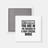 Achtung, Sie sind in der Gegenwart eines ganz beso Magnet (Vorderseite/Rückseite)