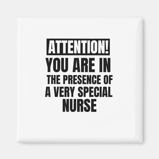 Achtung, Sie sind in der Gegenwart eines ganz beso Magnet (Vorne)