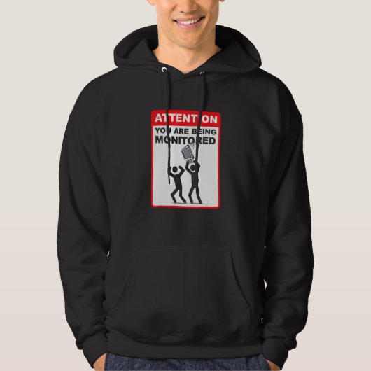 Achtung Sie Werden Überwacht Programmierung Cod Hoodie (Vorderseite)
