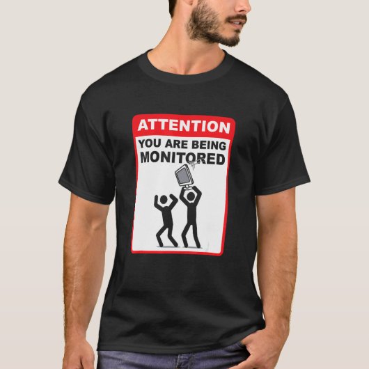 Achtung Sie Werden Überwacht Programmierung Cod T-Shirt (Vorderseite)