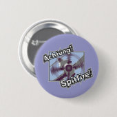 Achtung Spitfire-Button-Abzeichen Button (Vorne & Hinten)