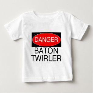 Achtung - Stabhochspringer Lustiges Wirbelnder T-S Baby T-shirt