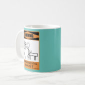 Achtung: Temperamentvolle Pianist-Tasse Kaffeetasse (Vorderseite Links)