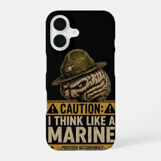Achtung: Think Like a Marine iPhone 16 Hülle