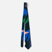 Achtung Tropisches Design Krawatte (Rückseite)