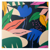 Achtung Tropisches Muster Fliese (Vorderseite)