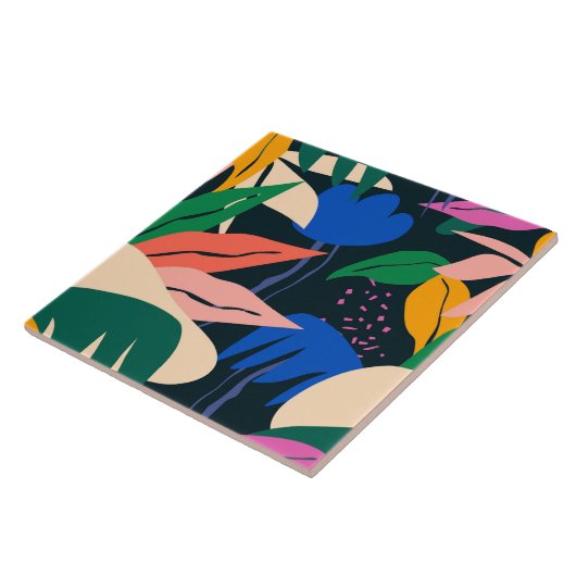 Achtung Tropisches Muster Fliese (Seite)