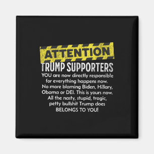 Achtung Trump-Anhänger Magnet