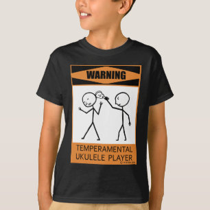 Achtung: Ukulele Player T-Shirt