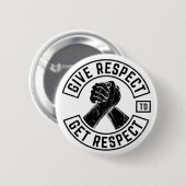 Achtung, um Respekt MC Biker Inspiration zu erhalt Button (Vorne & Hinten)