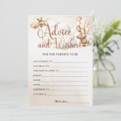 ACHTUNG UND WÜNSCHE Kinderdusche Spiel Niedlicher Einladung (Stehend Vorderseite)