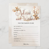 ACHTUNG UND WÜNSCHE Kinderdusche Spiel Niedlicher Einladung (Vorne/Hinten)