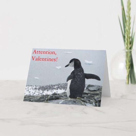 Achtung Valentines! Feiertagskarte (Vorderseite)