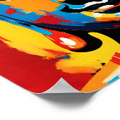 Achtung: Vivid Buddha Street Art Poster (Ecke)