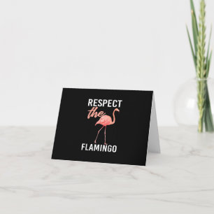 Achtung vor dem Flamingo   Funny Flamingo Lover Dankeskarte
