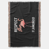 Achtung vor dem Flamingo | Funny Flamingo Lover Decke (Vorderseite Vertikal)