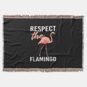 Achtung vor dem Flamingo   Funny Flamingo Lover Decke