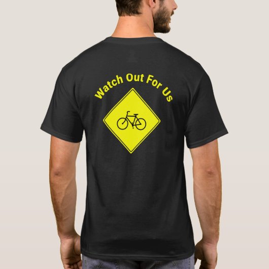 Achtung vor unserem Radfahrer T-Shirt (Rückseite)