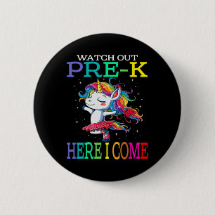 Achtung Vorkindergarten Ich Komme Einhorn Byck Zur Button