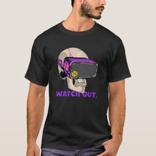 Achtung VR-Spieler Virtual Reality Gefahr Gamer T-Shirt