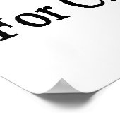 Achtung: Zeit für Chemie Poster (Ecke)