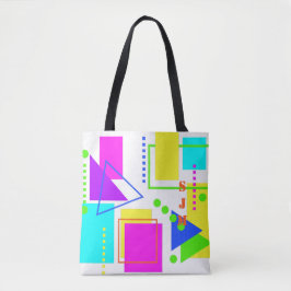 ACHTZEHN SCHLACHTPATTER 80er NEON MONOGRAM INITIAL Tasche