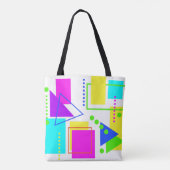 ACHTZEHN SCHLACHTPATTER 80er NEON MONOGRAM INITIAL Tasche (Rückseite)