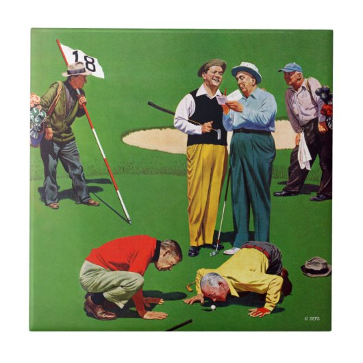 Achtzehnte Hole Fliese (Vorderseite)