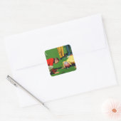 Achtzehnte Hole Quadratischer Aufkleber (Umschlag)