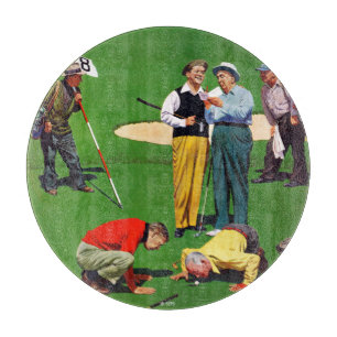 Achtzehnte Hole Schneidebrett