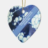 Achtzehnter Hochzeitstag Keramik Ornament (Links)