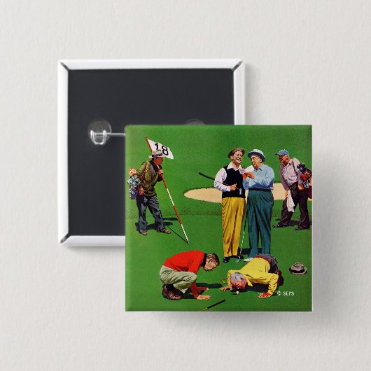 Achtzehntes Loch Button (Vorne & Hinten)