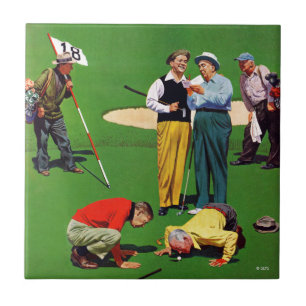 Achtzehntes Loch Fliese