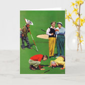 Achtzehntes Loch Karte (Gelbe Blume)