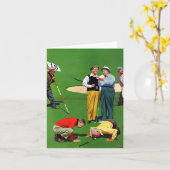 Achtzehntes Loch Karte (Gelbe Blume)