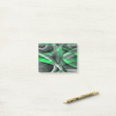 Achtzig Chic Succulant Green und Grau Abstrakt Pa Post-it Klebezettel (Auf Schreibtisch)