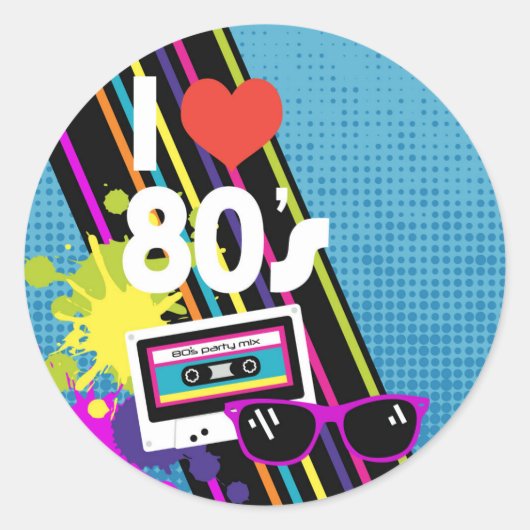 Achtzig Dankeschön Label Runder Aufkleber (Vorderseite)