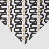 Achtzig & elegant 80. Geburtstag Black Gold Seidenpapier (Detail)