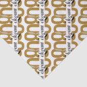 Achtzig & elegant 80. Geburtstag Gold Black Seidenpapier (Detail)