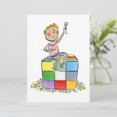 Achtzig Geburtstag Einladung (Stehend Vorderseite)