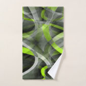 Achtzig gestyltes Grau- und Lemon-Curve-Muster Badhandtuch Set (Handtuch)