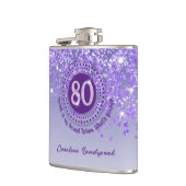 Achtzig & Lila Glitzer- und Trinkangebote Flachmann (Links)