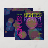 Achtzig Party!Einladung Einladung (Vorne/Hinten)