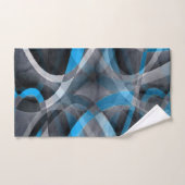 Achtzig pastellblaue und graue Linienmuster Badhandtuch Set (Handtuch)