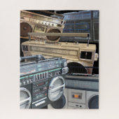 Achtzig Retro 80er Boom Box Boombox Getto Blaster Puzzle (Vertikal)