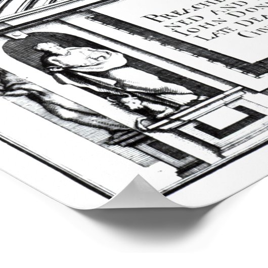 'Achtzig Sermonen, die dadurch gepredigt werden Poster (Ecke)