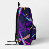 Achtzig Spaß dunkles Vaporwave Style Design Bedruckter Rucksack (Links)