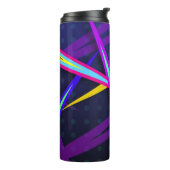 Achtzig Spaß dunkles Vaporwave Style Design Thermosbecher (Nach links gedreht)